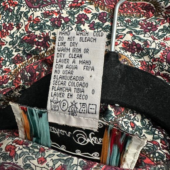 Jonathan Martin Women’s Size S Silk Paisley Top Vintage 80s Classic Secretary - Picture 4 of 7